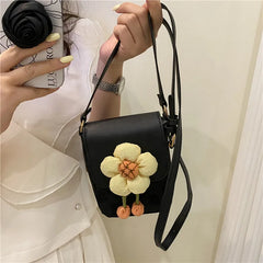 Women Shoulder Bags Lace Handbag Teen Girls Canvas Flap Phone Purse