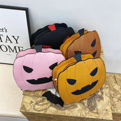 Pumpkin Shape Shoulder Bag Solid Messenger Small Purse Handbag Christmas