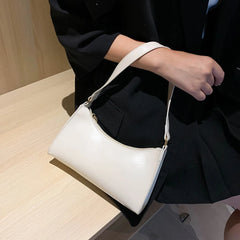 Pure Women Handbag PU Leather Totes Shoulder Bags Female Small Travel Underarm P
