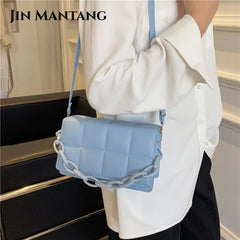 Small Chain Shoulder Bags Pu Leather Crossbody Bags