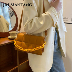Small Chain Shoulder Bags Pu Leather Crossbody Bags