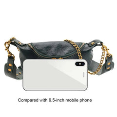 Women's PU Leather Crossbody Bag Chain Shoulder Travel Handbag