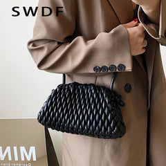 Quilted Cloud Bag Women Shoulder Bag Suture Crossbody Bags Handbags Purses