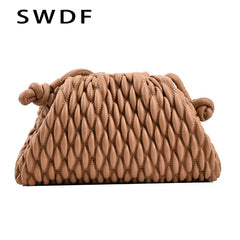 Quilted Cloud Bag Women Shoulder Bag Suture Crossbody Bags Handbags Purses