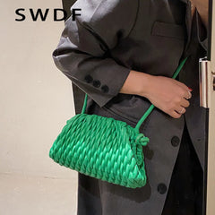 Quilted Cloud Bag Women Shoulder Bag Suture Crossbody Bags Handbags Purses