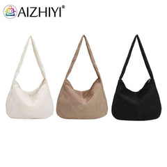 Quilted Nylon Large Capacity Shoulder Bag for Women