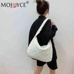 Quilted Nylon Large Capacity Shoulder Handbag for Women