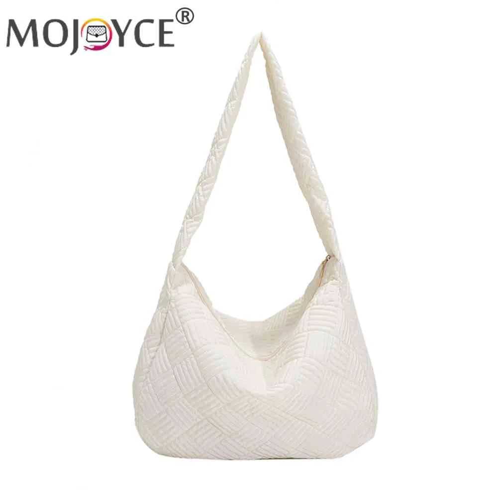 Quilted Nylon Large Capacity Shoulder Handbag for Women