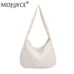 Quilted Nylon Large Capacity Shoulder Handbag for Women
