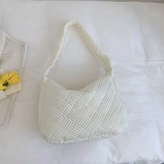 Quilted Nylon Large Capacity Shoulder Bag for Women