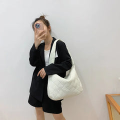 Quilted Women's Underarm Shoulder Bag Nylon Hobo Clutch Handbag Purse Tote