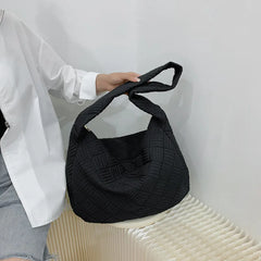 Quilted Women's Underarm Shoulder Bag Nylon Hobo Clutch Handbag Purse Tote