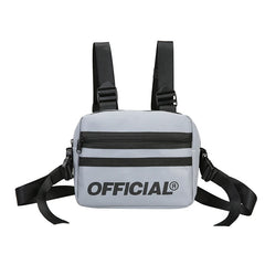 Reflective Chest Bag HipHop Tactical Streetwear Women Party