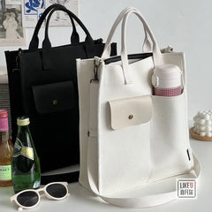 Retro Canvas Tote Book Bag Soft Messenger Shoulder Cross-body Bag