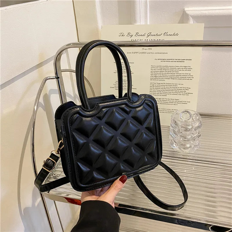 Retro Diamond Small Bag Spring Women's Bag Casual Shoulder Crossbody Portable