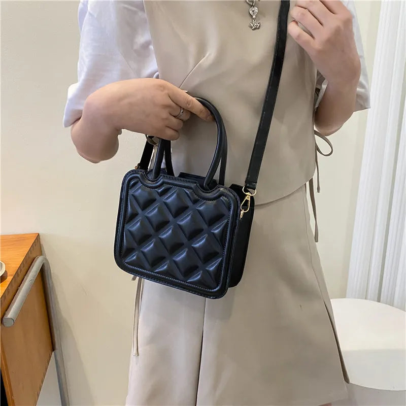 Retro Diamond Small Bag Spring Women's Bag Casual Shoulder Crossbody Portable
