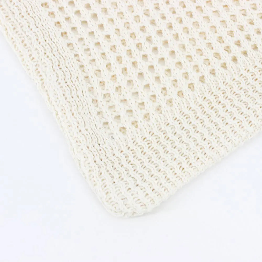 Retro Hollow Woven Crochet Bag Shopping Tote Knitting Handbags