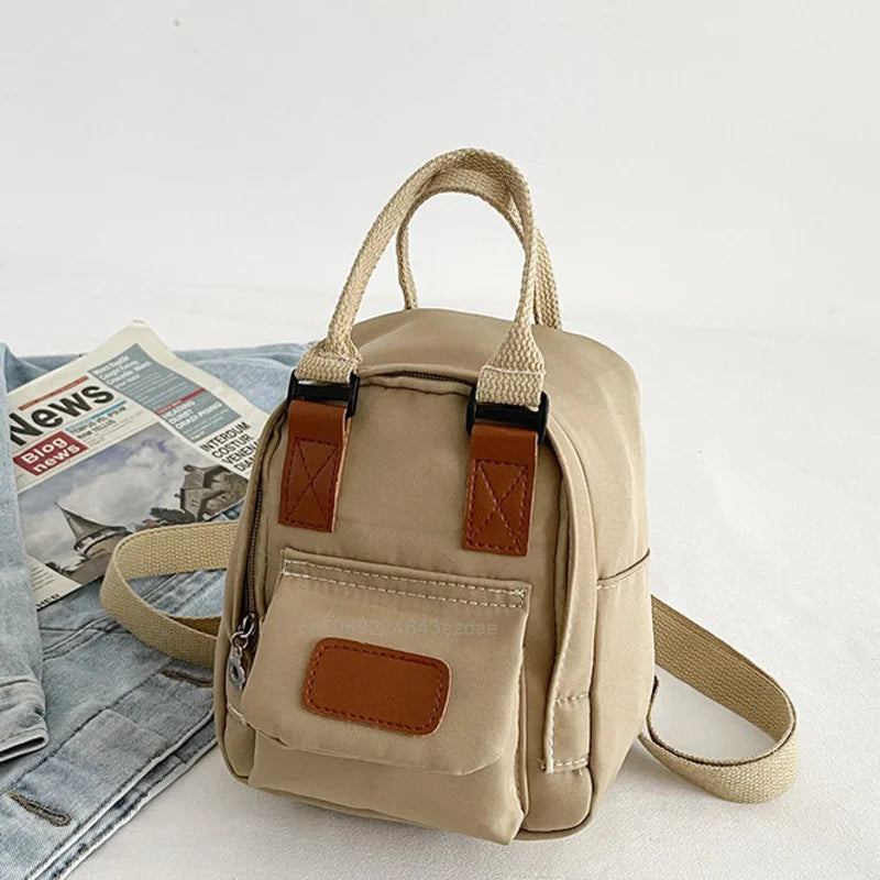 Retro Style Backpack Women Small Shoulder Bags Y2k Girl Travel Bag