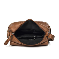 Vintage Leather Shoulder Bag for Women High Ladies Messenger Crossbody Bags