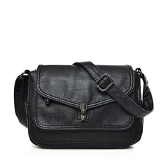 Vintage Leather Shoulder Bag for Women High Ladies Messenger Crossbody Bags