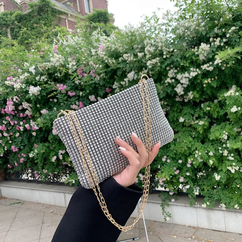 Small Rhinestone Crossbody Bag for Women - Diamond Purse Handbag