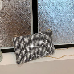 Small Rhinestone Crossbody Bag for Women - Diamond Purse Handbag