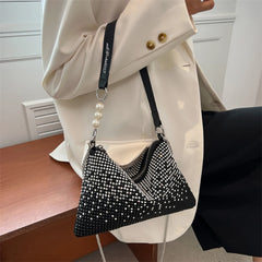 Rhinestone Crossbody Bag Gradient Clutch Wedding Purse Handbag