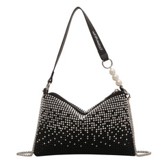 Rhinestone Crossbody Bag Gradient Clutch Wedding Purse Handbag