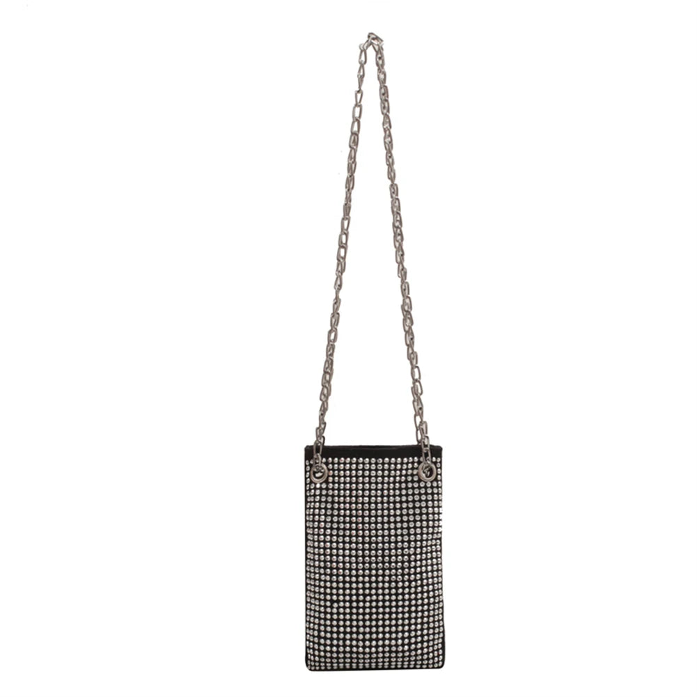 Bling Crossbody Handbag Rhinestone Chain Clutch