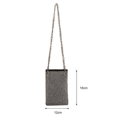 Bling Crossbody Handbag Rhinestone Chain Clutch