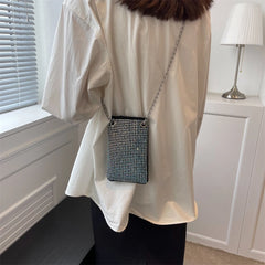 Bling Crossbody Handbag Rhinestone Chain Clutch