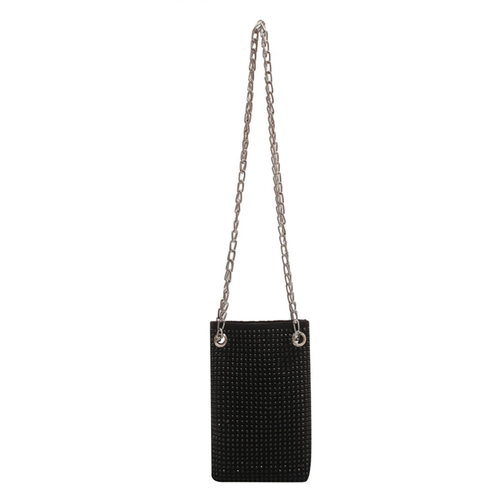 Bling Crossbody Handbag Rhinestone Chain Clutch