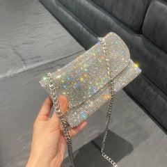 Rhinestone Evening Bag Envelope Handbags for Women Small Clutch