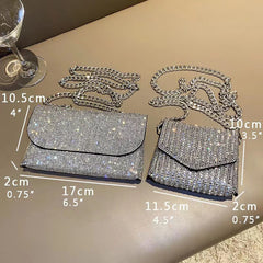 Rhinestone Evening Bag Envelope Handbags Small Party Clutch Purses