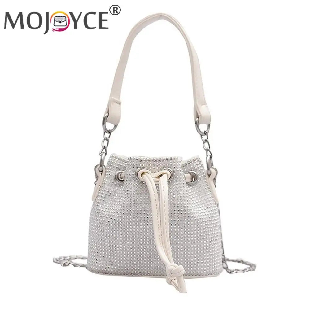 Rhinestone Bucket Handbag for Women