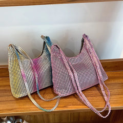 Rhinestone Handbag Evening Clutch Tote Purse for Women