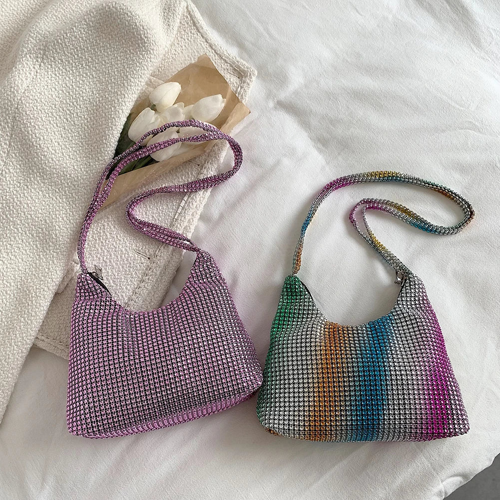 Rhinestone Handbag Evening Clutch Tote Purse for Women