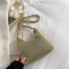 Rhinestone Evening Clutch Tote Purse for Women
