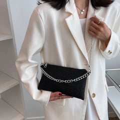 Rhinestone Shoulder Messenger Bag Chain Shoulder Bags Female