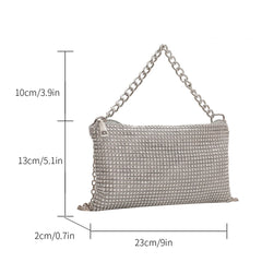 Rhinestone Shoulder Messenger Bag Chain Shoulder Bags Female