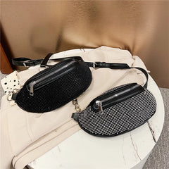 Rhinestone Waist Pack Fanny Pack Small Women Waist Bag Phone Pouch