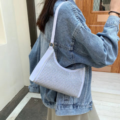 Rhinestone Women Handbag Tote Bag Ladies Diamond Female Travel Shoulder Top-Hand
