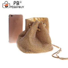 Rhinestone Handbag Diamond Bucket Wedding Party Shoulder Bag
