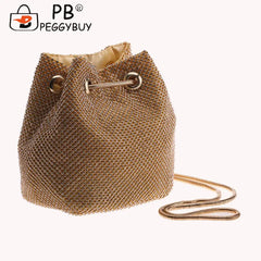 Rhinestone Handbag Diamond Bucket Wedding Party Shoulder Bag