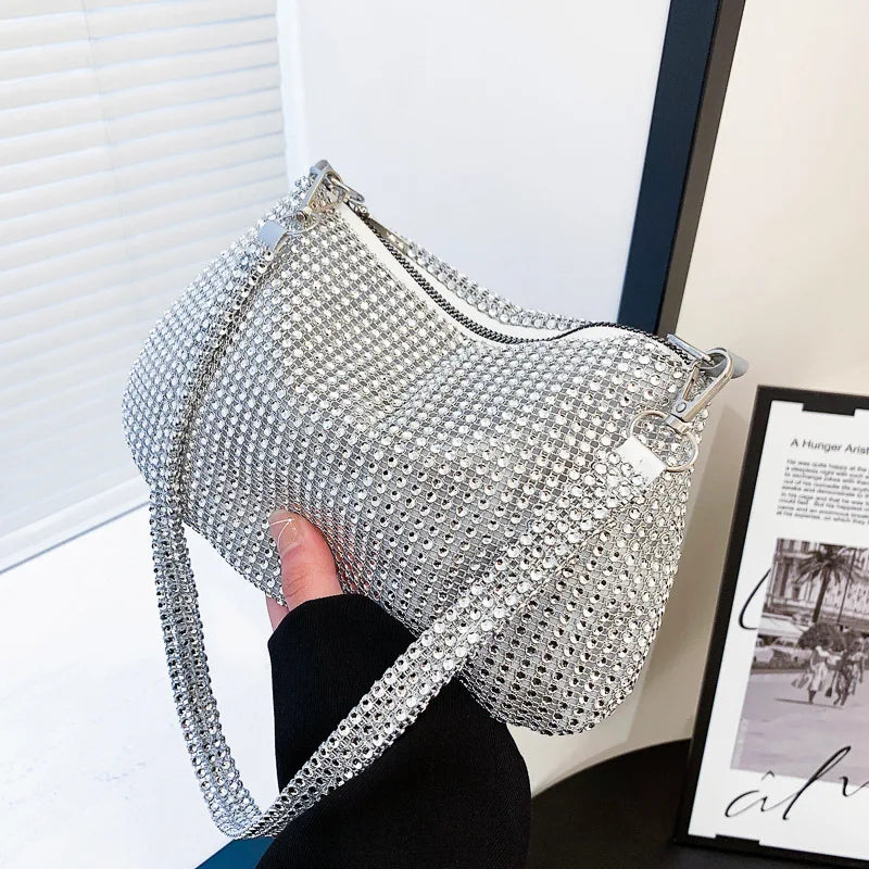 Rhinestones Clutch Bag Crystal Evening Party Wedding Handbag