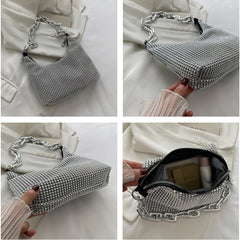 Rhinestones Evening Clutch Bag Diamonds Underarm Bag Office Lady
