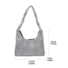 Rhinestones Evening Clutch Bag Women Wedding Purse Handbag
