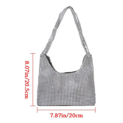 Rhinestones Evening Clutch Bag for Women Beaded Diamonds Purse