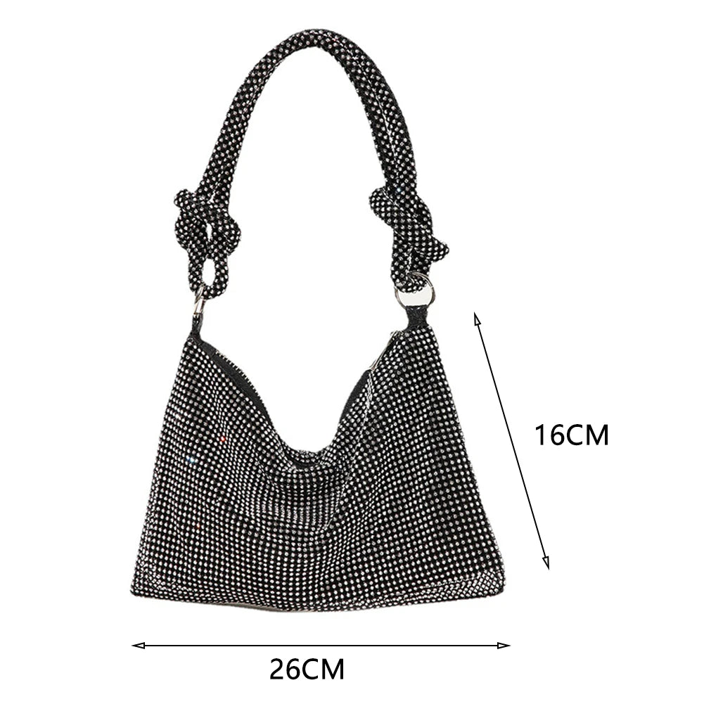 Rhinestones Evening Clutch Bag for Women Dinner Party Wedding Purses