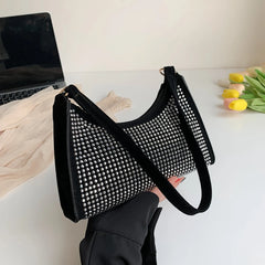 Rhinestones Evening Shoulder Bag Women Dinner Party Wedding Handbag